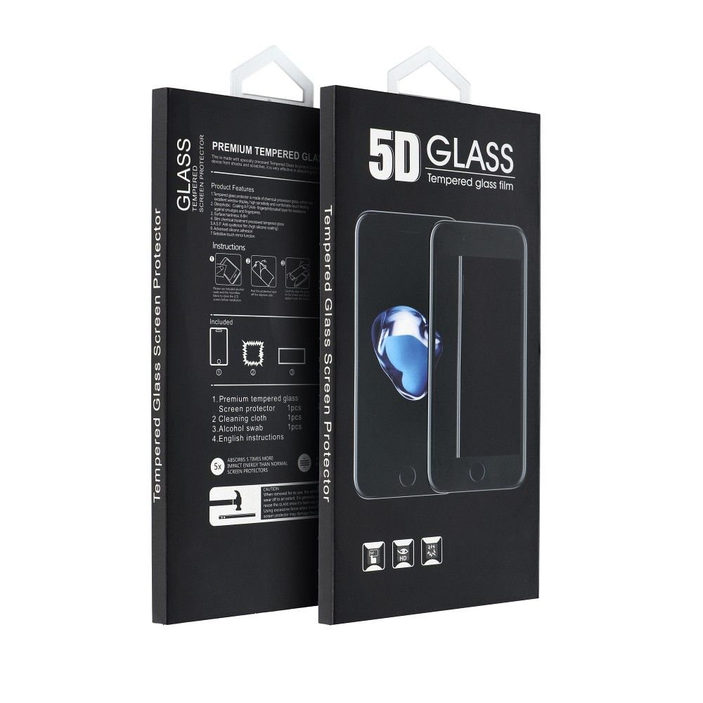 Προστατευτική μεμβράνη οθόνης OEM για Samsung Galaxy A40 A405, Ενισχυμένο γυαλί, Πλήρης κόλλα, 5D, Μαύρο
