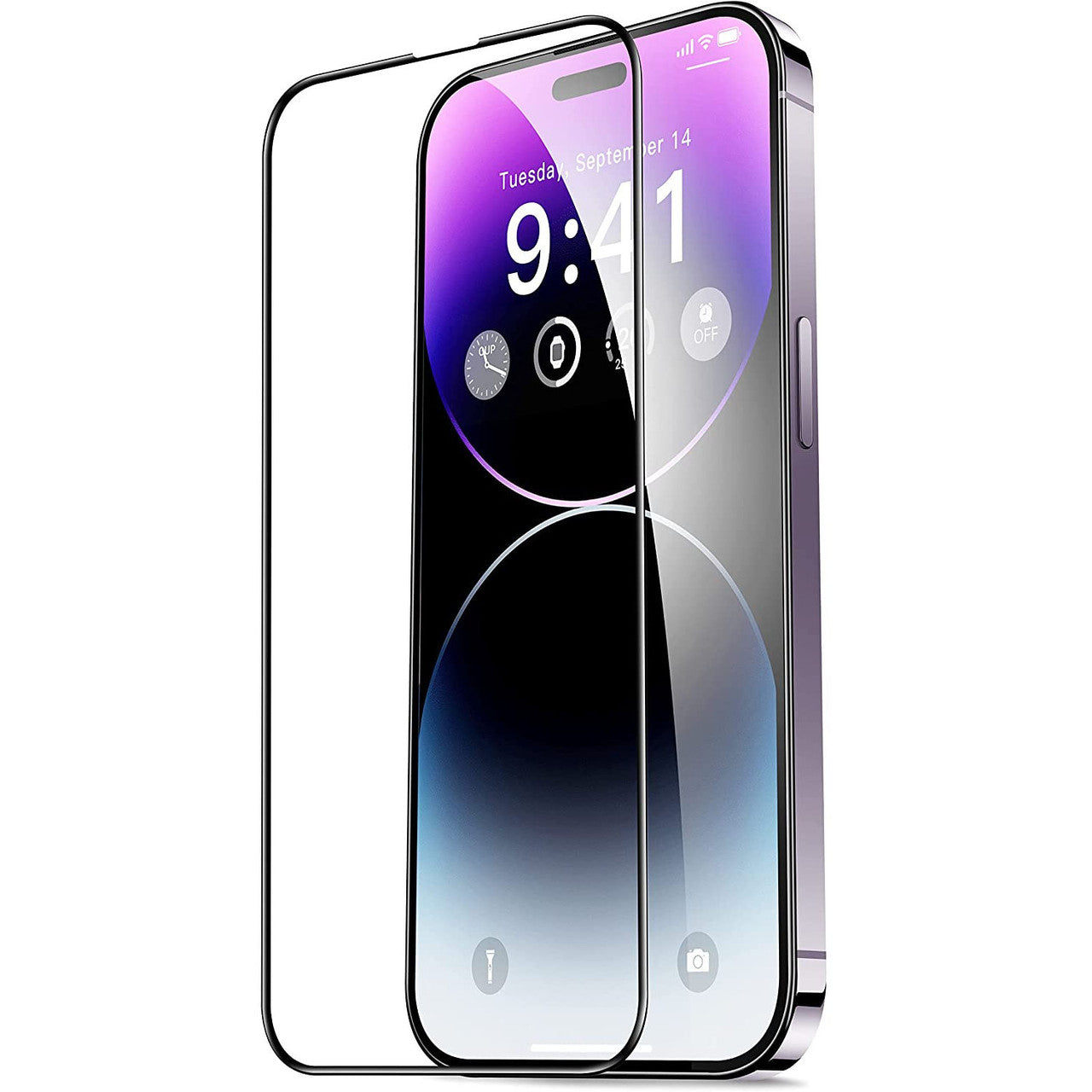 Προστατευτική Μεμβράνη Οθόνης OEM για Apple iPhone 15 Pro, Ενισχυμένο Γυαλί, Πλήρης Κόλληση, 21D, Μαύρη