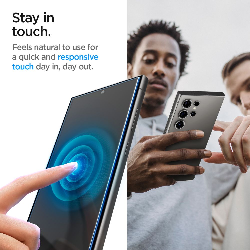 Προστατευτικό οθόνης Spigen EZ FIT Privacy για Samsung Galaxy S24 Ultra S928, προστατευτικό γυαλί, πλήρης κόλλα, σετ 2 τεμαχίων