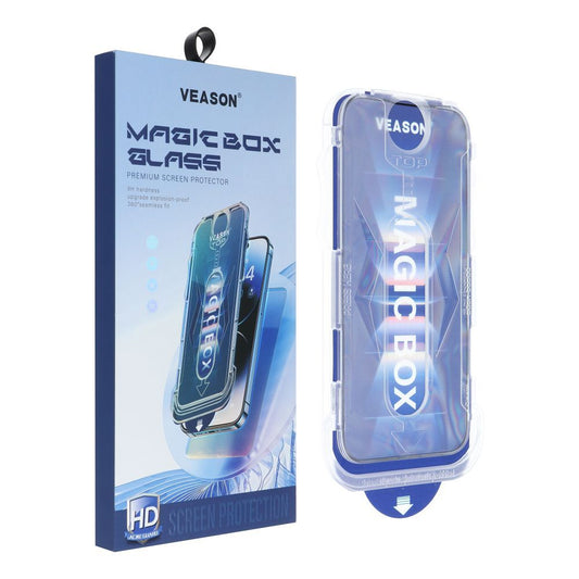 Προστατευτικό οθόνης Veason PRO για Apple iPhone XS / X, Προστατευμένο γυαλί, Πλήρης κόλληση, 6D, Μαύρο