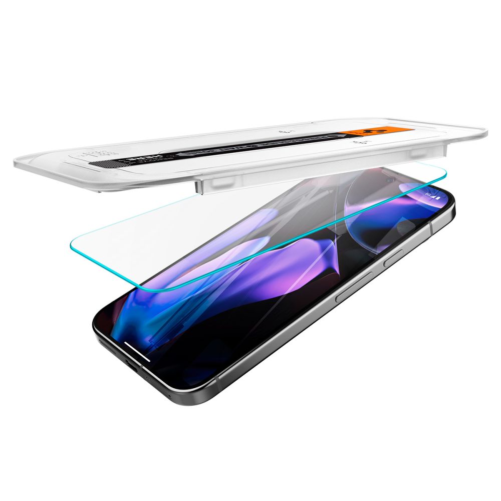 Προστατευτικό οθόνης Spigen EZ FIT για Google Pixel 9 / 9 Pro, με προστασία γυαλιού, πλήρης κόλλα, σετ 2 τεμαχίων, 2.5D AGL08442 AGL08442 AGL08442