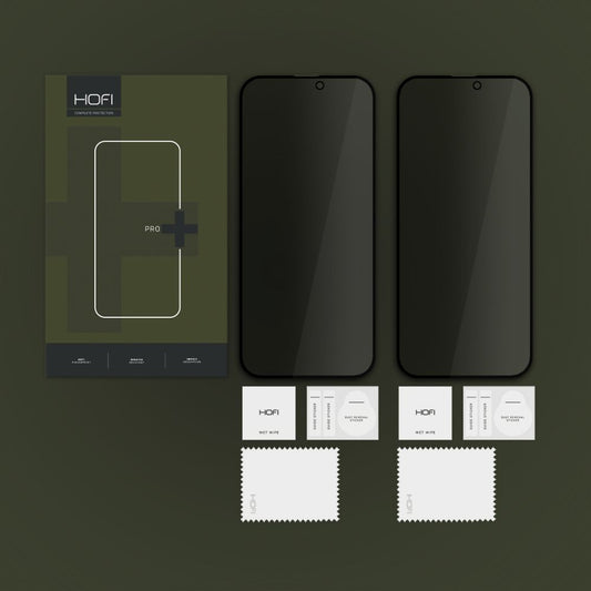 Προστατευτικό οθόνης HOFI Glass PRO+ για Apple iPhone 16, Προστατευτική ασπίδα, πλήρης κόλλα, 2 τεμάχια, 2.5D