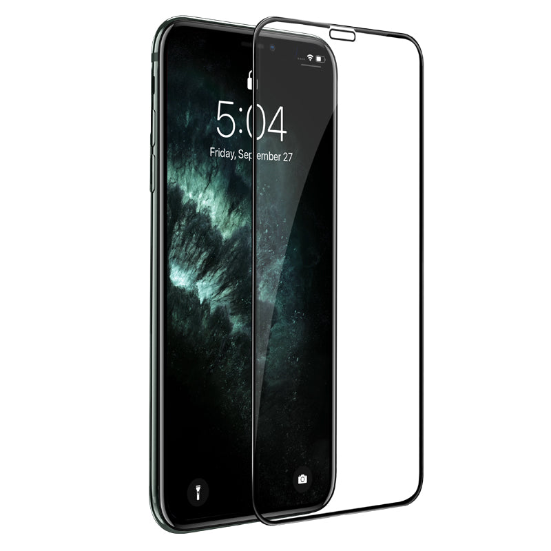 Προστατευτική Μεμβράνη Οθόνης HOCO G16 για Apple iPhone XS / X, Ενισχυμένο Γυαλί, Πλήρης Κόλληση, 5D, Μαύρη