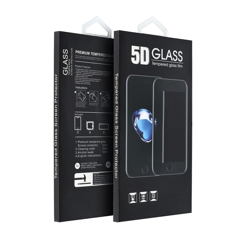 Προστατευτική Μεμβράνη Οθόνης Matte OEM για Apple iPhone 17, Ενισχυμένο Γυαλί, Full Glue, 5D, Μαύρη