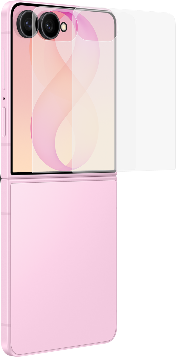 Samsung Anti-reflecting Outer Screen Protector Film for Galaxy Z Flip8 F776, Plastic, Set of 2 pieces EF-UF776CTEGWW