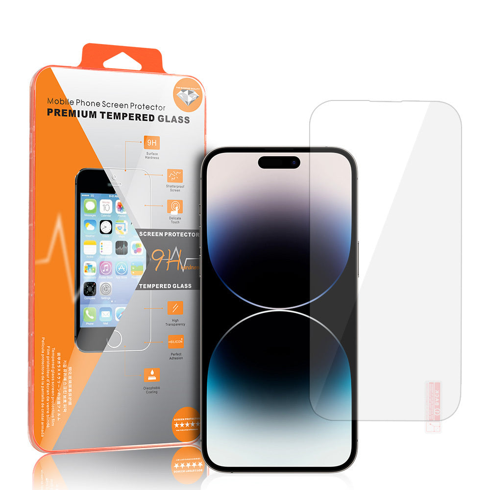Προστατευτική μεμβράνη οθόνης OEM Orange για Apple iPhone 18 Pro Max / 17 Pro Max / 16 Pro Max, Ενισχυμένο γυαλί, Πλήρης κόλλα