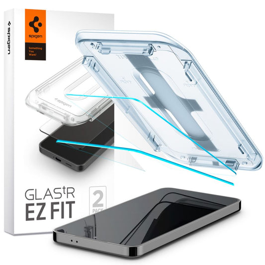 Προστατευτική Μεμβράνη Οθόνης Spigen GlastR EZ FIT για Samsung Galaxy S25+ S936 / S24+ S926, Ενισχυμένο Γυαλί, Πλήρης Κόλληση, Σετ 2 τεμαχίων AGL07432