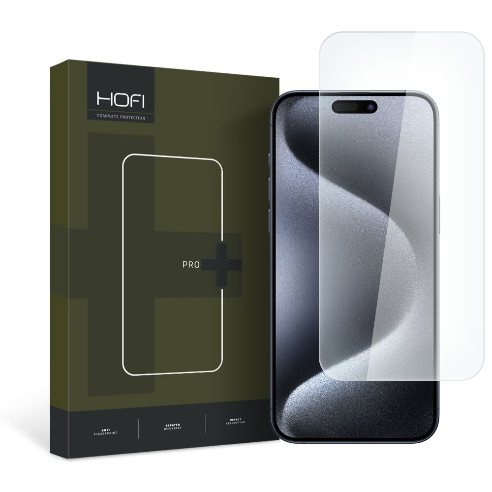 Προστατευτικό οθόνης HOFI PRO+ για Apple iPhone 15, Προστατευμένο γυαλί, Πλήρης κόλληση, 2.5D