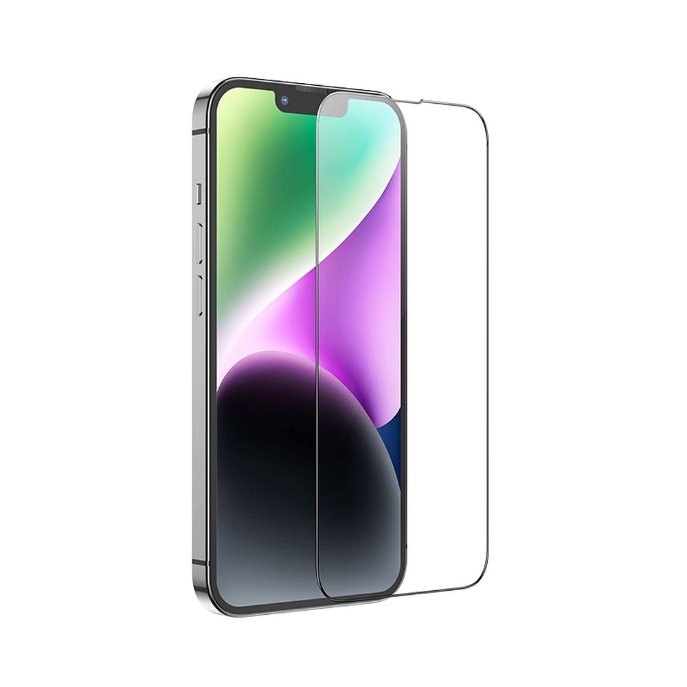 Προστατευτική Μεμβράνη Οθόνης HOCO για Apple iPhone 17e / 16e / 14 / 13 Pro, Ενισχυμένο Γυαλί, Πλήρης Κόλληση, Σετ 10 τεμαχίων, Μαύρη