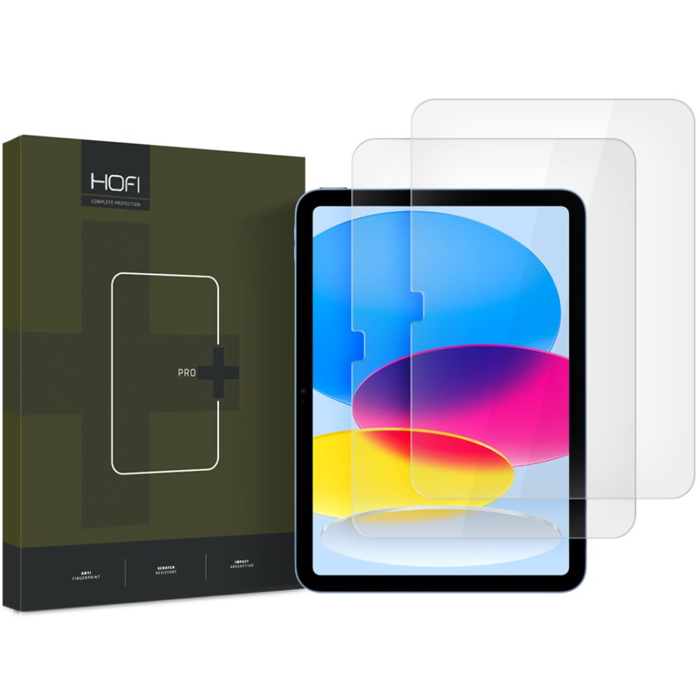 Προστατευτική μεμβράνη οθόνης HOFI PRO+ για Apple iPad (2025) / (2022), Ασφαλισμένο γυαλί, Πλήρης κόλλα, Σετ 2 τεμαχίων