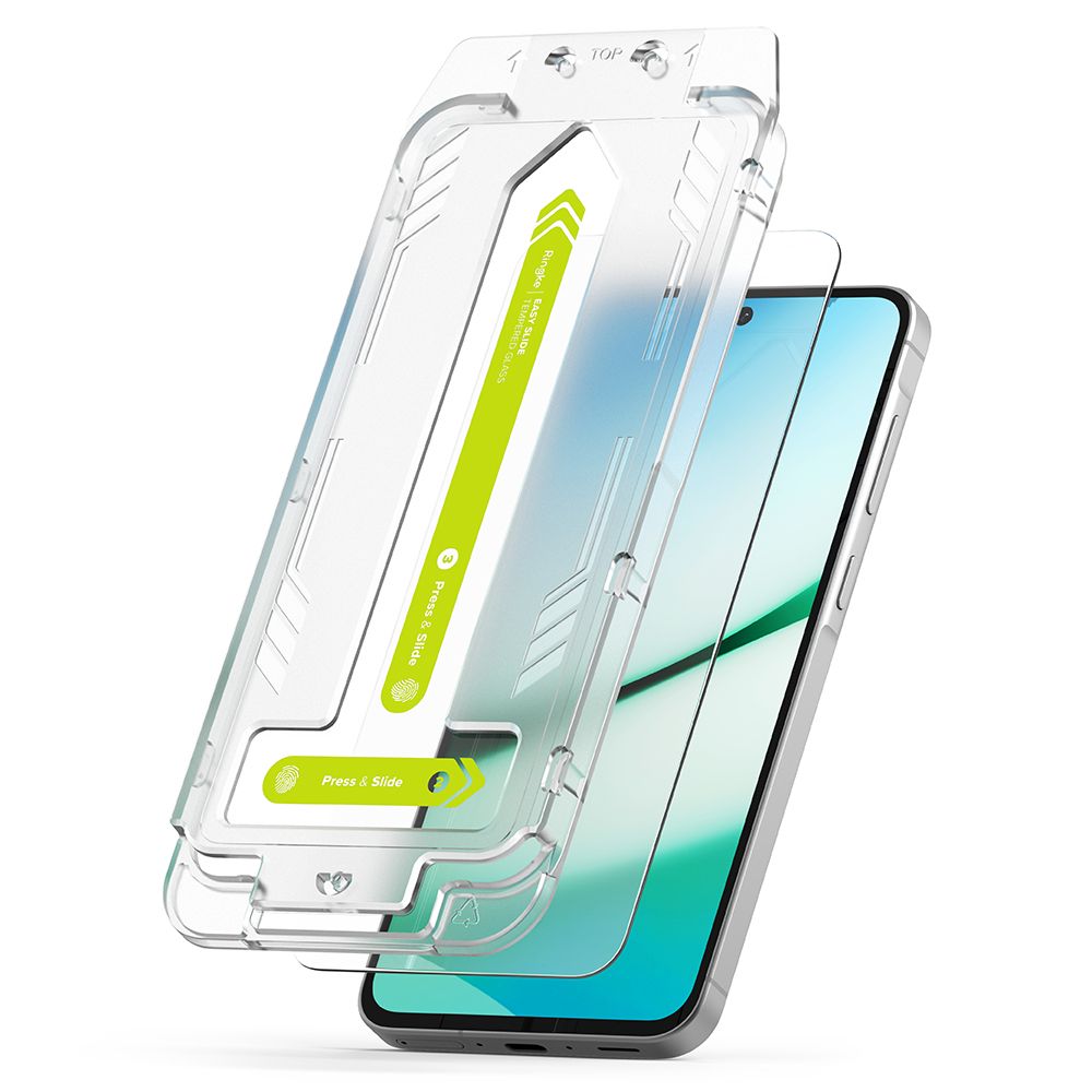 Προστατευτική Μεμβράνη Οθόνης Ringke Easy Slide για Samsung Galaxy A56 A566, Ενισχυμένο Γυαλί, Πλήρης Κόλληση, Σετ 2 τεμαχίων