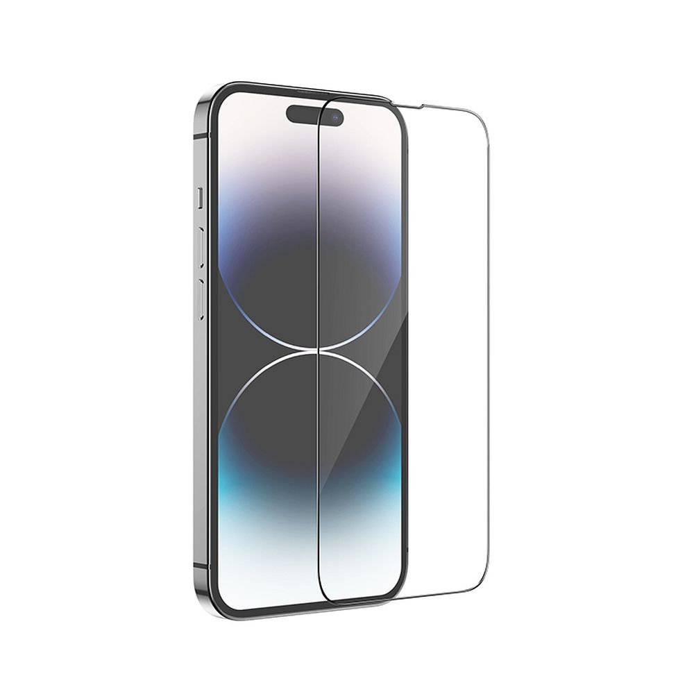 Προστατευτική Μεμβράνη Οθόνης HOCO για Apple iPhone 14 Pro Max, Ενισχυμένο Γυαλί, Πλήρης Κόλληση, Σετ 10 τεμαχίων, Μαύρη
