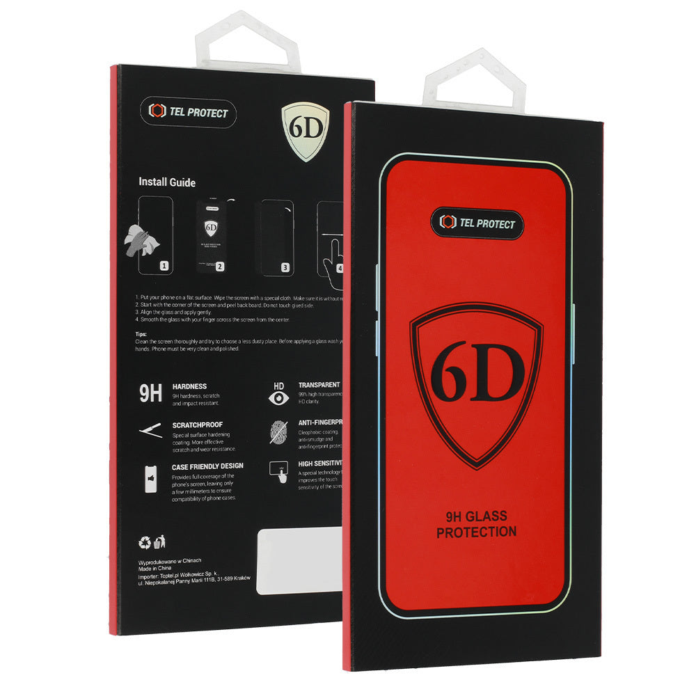 Προστατευτική μεμβράνη οθόνης OEM για Samsung Galaxy S26 S942, Ασφαλισμένο γυαλί, Πλήρης κόλλα, 6D, Μαύρο