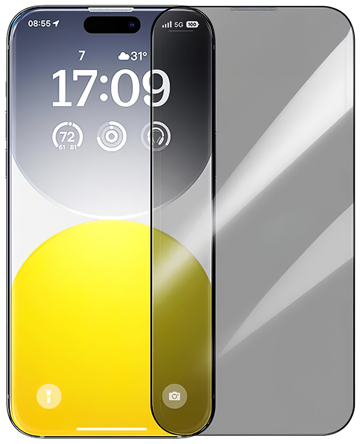 Προστατευτικό οθόνης Baseus Diamond για Apple iPhone 15 Pro, προστατευτικό γυαλί, πλήρης κόλλα P60057405203-01