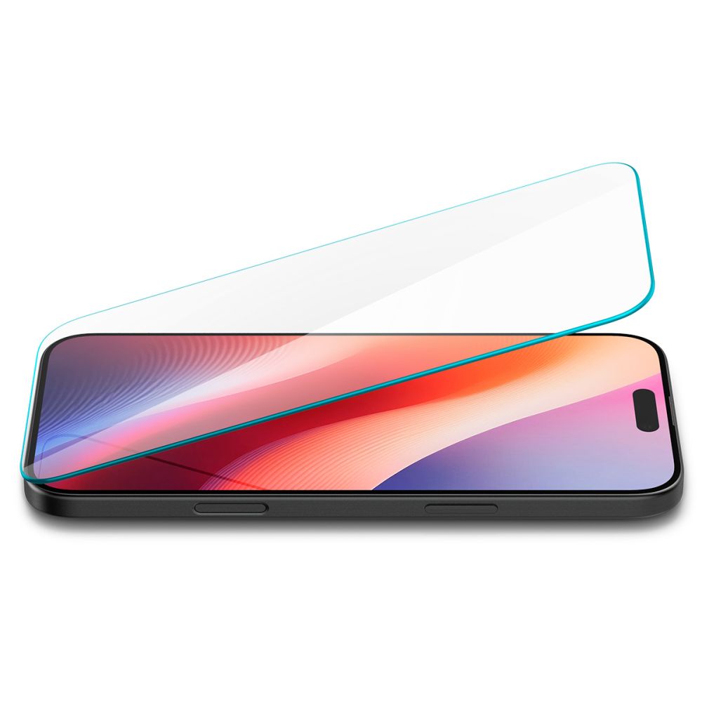 Προστατευτικό Φιλμ Οθόνης Spigen GlastrR Slim HD για Apple iPhone 16 Pro, Ενισχυμένο Γυαλί, Πλήρης Κόλληση, 2.5D AGL07937