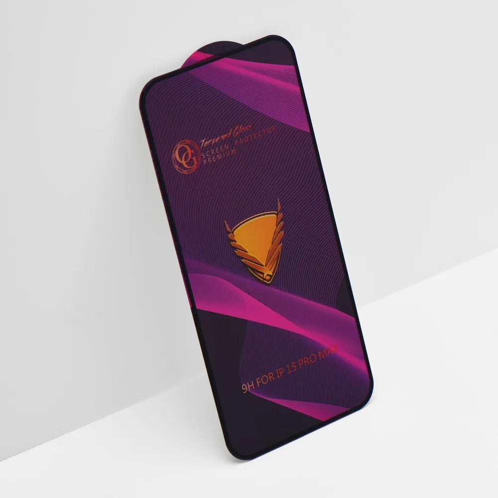 Προστατευτική Μεμβράνη Οθόνης OEM OG Premium για Apple iPhone 17 Pro Max, Ενισχυμένο Γυαλί, Πλήρης Κόλληση, Μαύρη