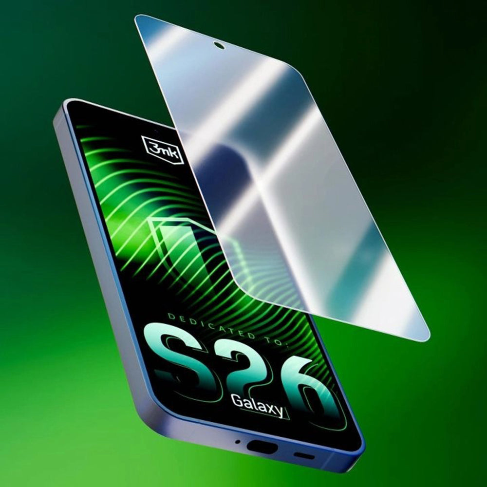 Προστατευτική Μεμβράνη Οθόνης 3MK FlexibleGlass για Samsung Galaxy S26 S942, Εύκαμπτο Γυαλί, Πλήρης Κόλληση, Διαφανής