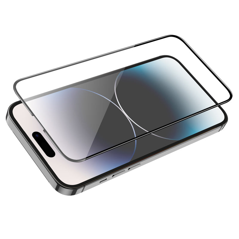 Προστατευτική Μεμβράνη Οθόνης HOCO G16 για Apple iPhone 14 Pro Max, Ενισχυμένο Γυαλί, Πλήρης Κόλληση, 5D, Μαύρη