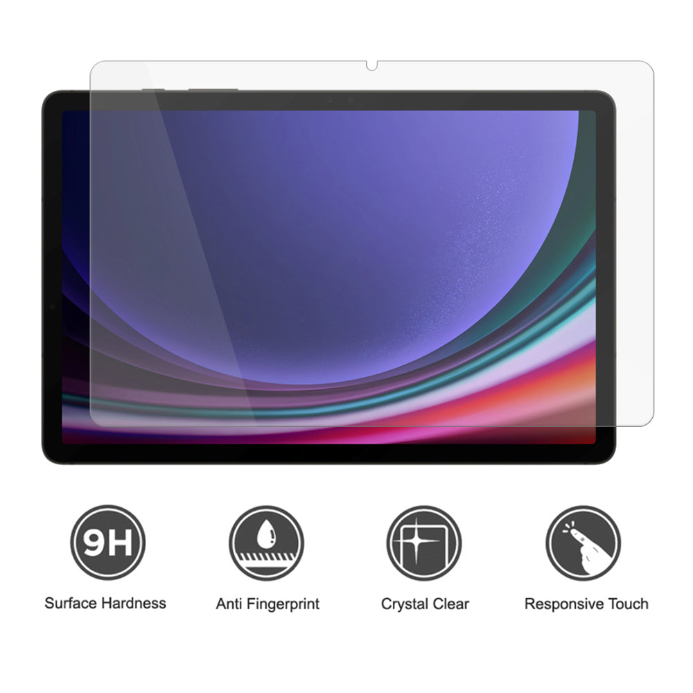 Προστατευτική μεμβράνη οθόνης Lito Classic για Samsung Galaxy Tab S9 FE / Tab S9, ασφαλισμένο γυαλί, πλήρης κόλλα, 2.5D