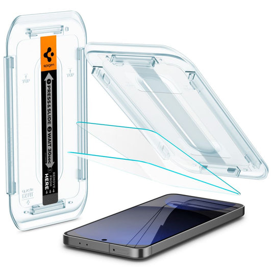 Προστατευτικό οθόνης Spigen EZ FIT για Samsung Galaxy S24 FE S721, με προστασία γυαλιού, πλήρης κόλλα, σετ 2 τεμαχίων AGL08729
