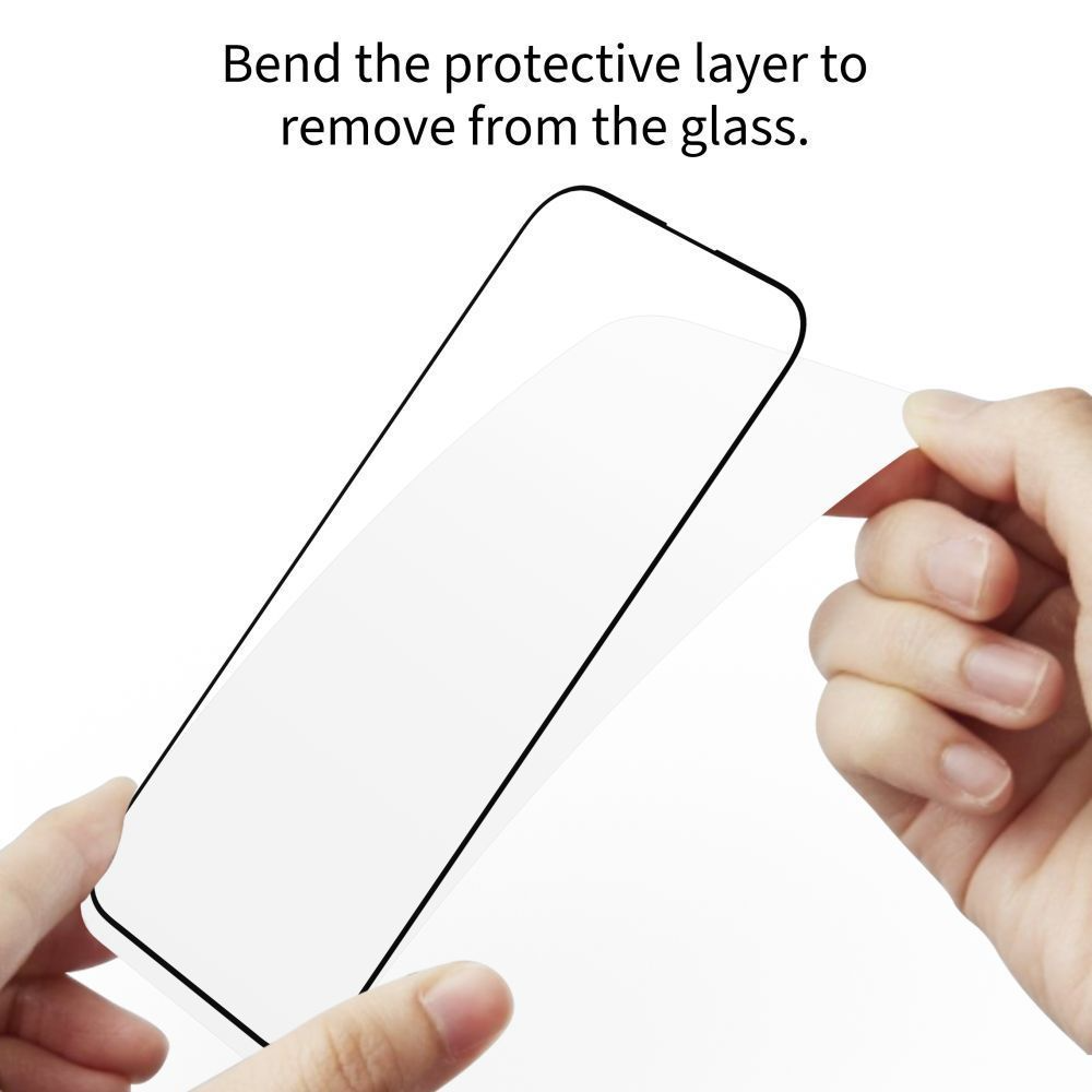 Προστατευτική μεμβράνη οθόνης Tech-Protect FIT+ για Motorola Moto G77 / G67, Ασφαλισμένο γυαλί, Πλήρης κόλλα, Σετ 2 τεμαχίων, 2.5D, Μαύρο