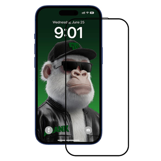 Προστατευτική Μεμβράνη Οθόνης Anank 10X Reinforced CG για Apple iPhone 17 Pro Max, Ενισχυμένο Γυαλί, Full Glue, 2.5D, Μαύρη