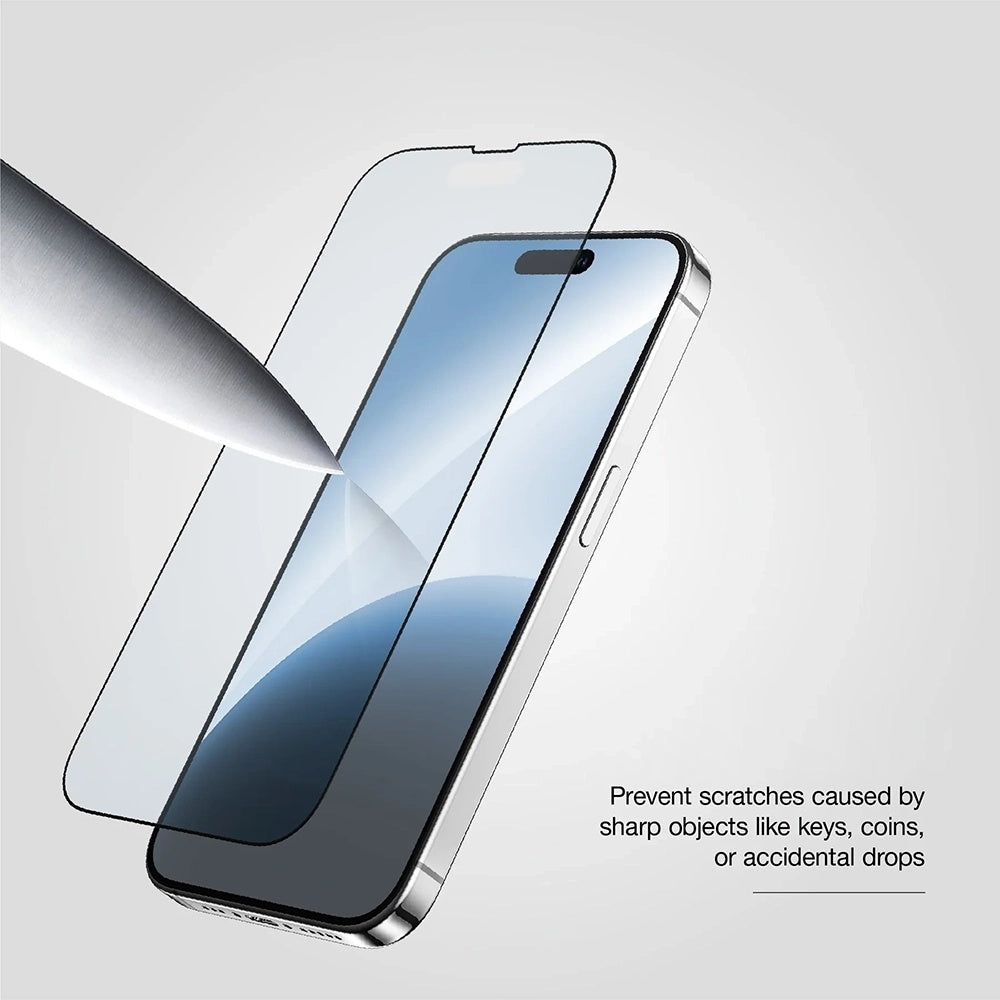 Anank 10X Reinforced CG Screen Protector for Apple iPhone 17, Tempered Glass, Full Glue, 2.5D, Black