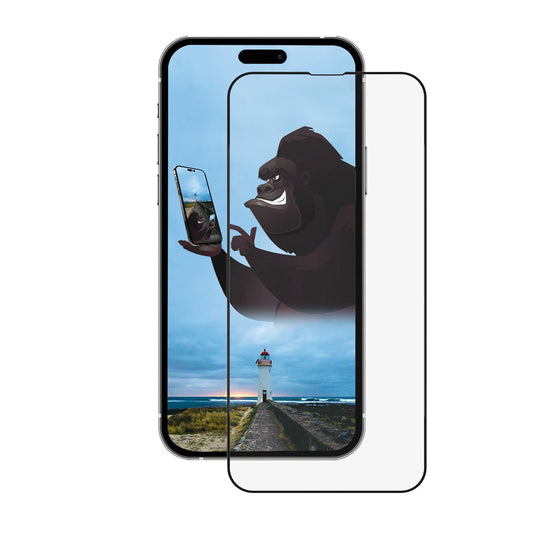 Προστατευτική μεμβράνη οθόνης Anank 5X Reinforced CG για Apple iPhone 15 Pro Max, ασφαλισμένο γυαλί, πλήρης κόλλα, 2.5D, μαύρο