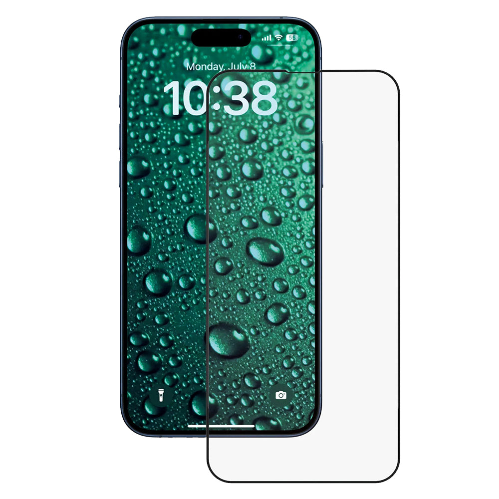 Anank 5X Reinforced Invisible Screen Protector for Apple iPhone 17 Pro, Tempered Glass, Full Glue, 3D, Black