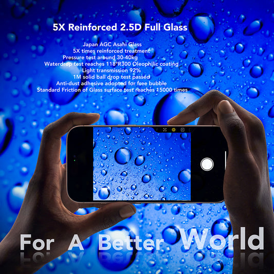 Προστατευτική Μεμβράνη Οθόνης Anank για Apple iPhone 17 Pro, Ενισχυμένο Γυαλί, Full Glue, 2.5D, Μαύρη