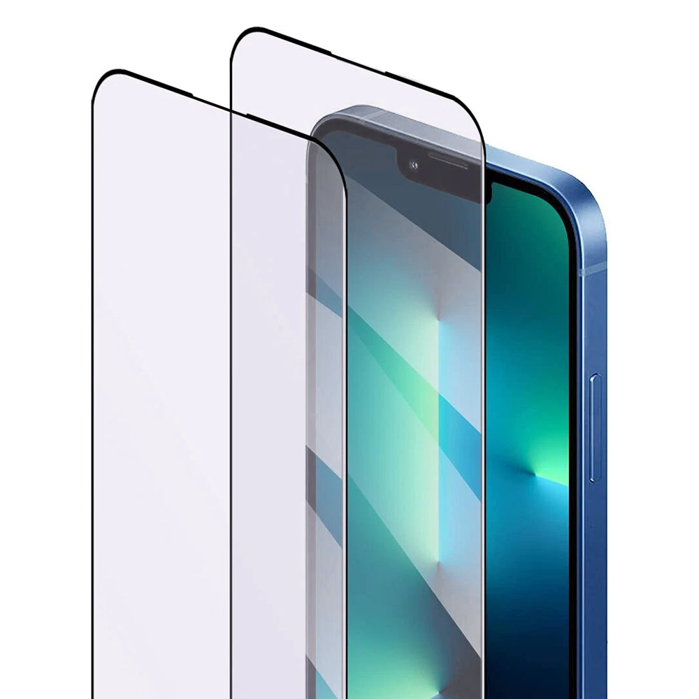 Anti Blue Light Anank 5X Reinforced Screen Protector for Apple iPhone 17 Pro, Tempered Glass, Full Glue, 2.5D, Black