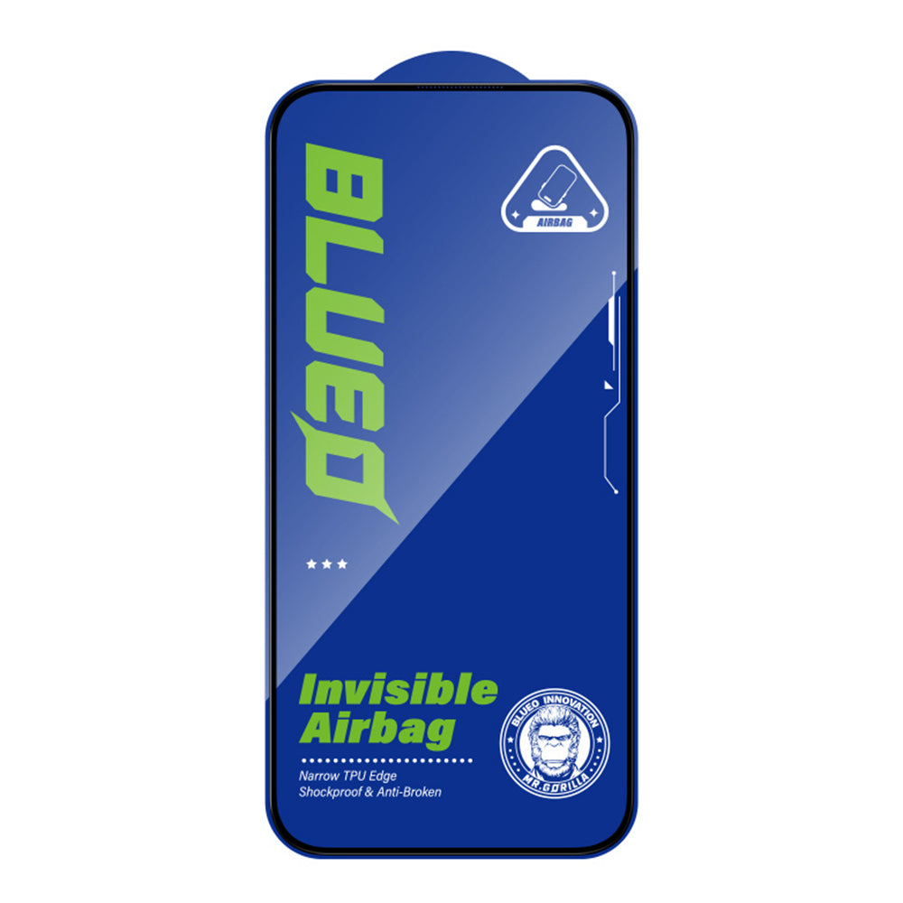 Προστατευτική μεμβράνη οθόνης Blueo Anti-Broken για Apple iPhone 17 Pro / 17 / 16 Pro, ασφαλισμένο γυαλί, πλήρης κόλλα, μαύρο