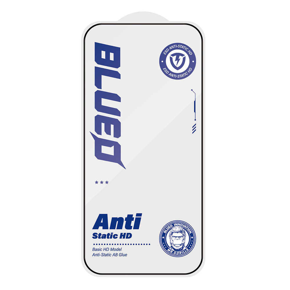 Προστατευτική μεμβράνη οθόνης Blueo Anti-Static HD για Apple iPhone 12 Pro Max, ασφαλισμένο γυαλί, πλήρης κόλλα, μαύρο