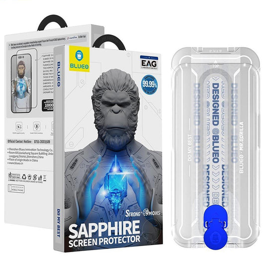 Προστατευτική Μεμβράνη Οθόνης Blueo Anti-Static HD για Apple iPhone 17 Air, Ενισχυμένο Γυαλί, Full Glue, Μαύρη