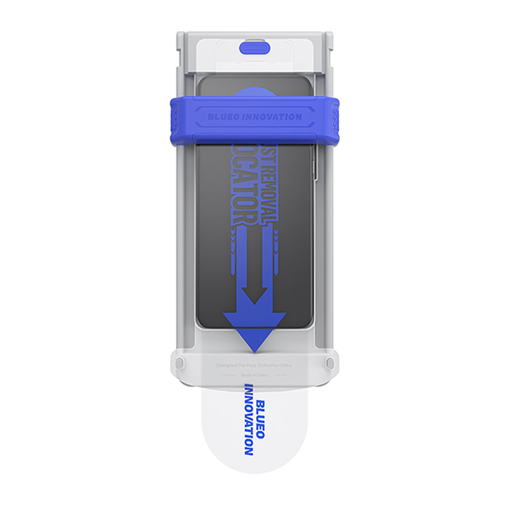 Προστατευτική μεμβράνη οθόνης Blueo AR Applicator Pro για Apple iPhone 16 Pro Max, ασφαλισμένο γυαλί, πλήρης κόλλα, 3D, μαύρο