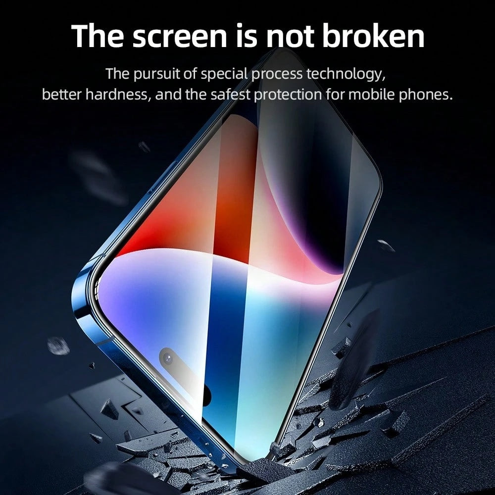 Προστατευτική μεμβράνη οθόνης Blueo AR Applicator Pro για Apple iPhone 16 Pro, ασφαλισμένο γυαλί, πλήρης κόλλα, 3D, μαύρο