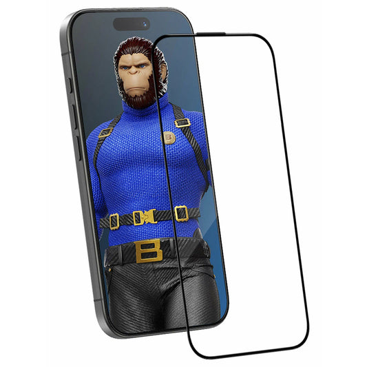 Προστατευτική Μεμβράνη Οθόνης Blueo Crystal Anti-Scratch για Apple iPhone 17 Air, Ενισχυμένο Γυαλί, Πλήρης Κόλληση, Μαύρη