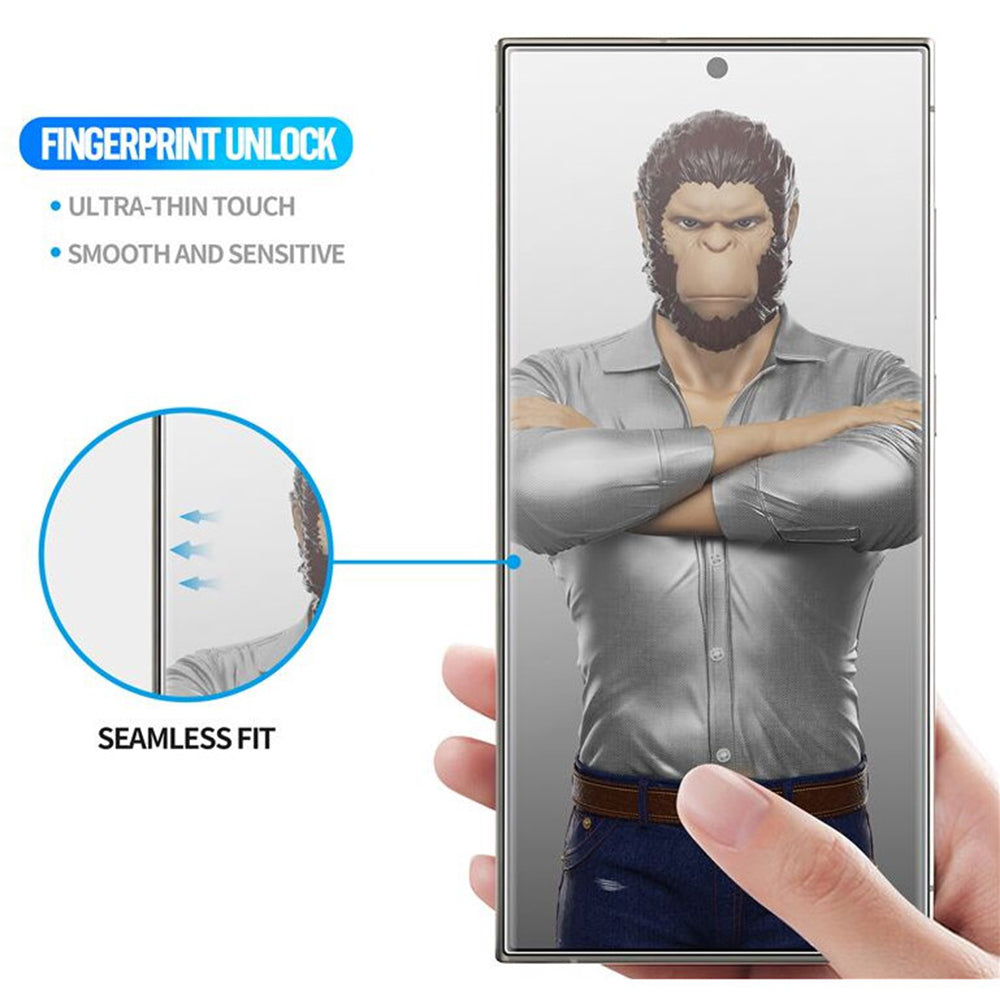Προστατευτική μεμβράνη οθόνης Blueo HD για Apple iPhone 16 Pro, ασφαλισμένο γυαλί, πλήρης κόλλα, 3D, μαύρο