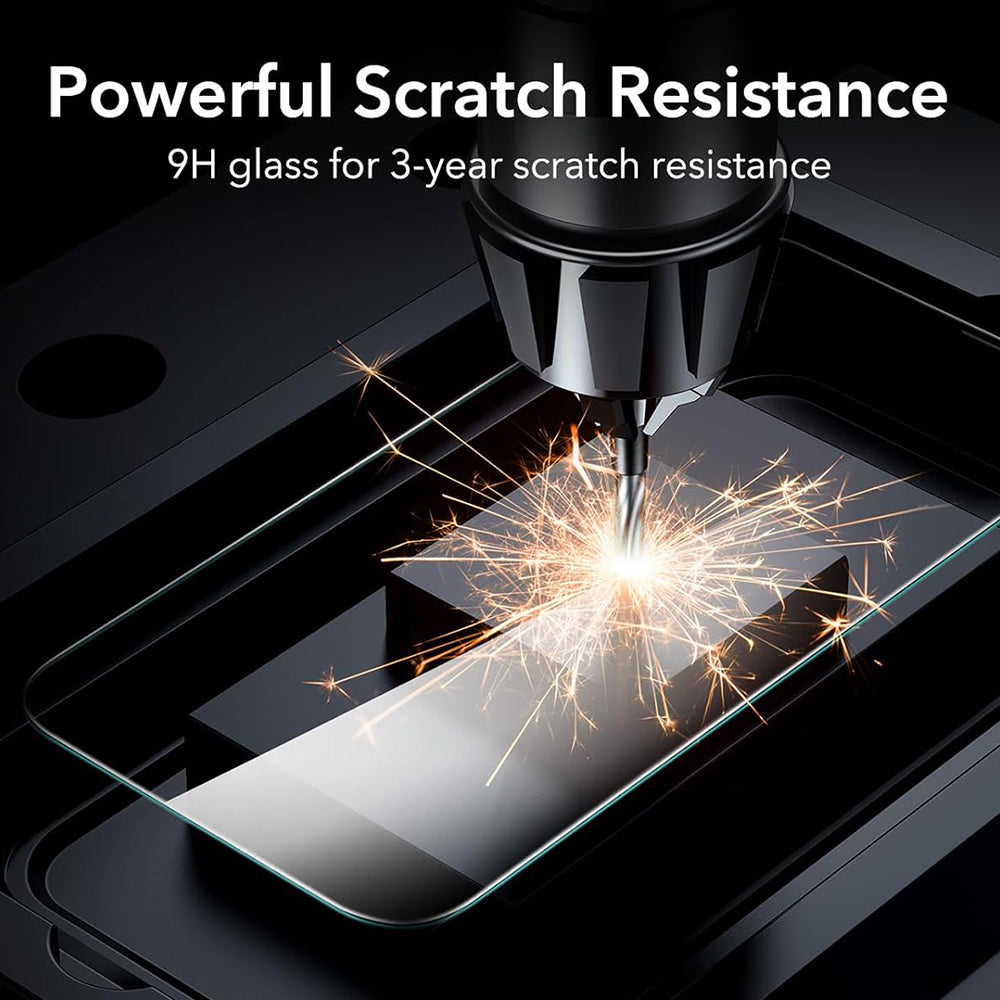 Προστατευτική Μεμβράνη Οθόνης ESR για Apple iPhone 17 / 16 Pro, Ενισχυμένο Γυαλί, Full Glue, Σετ 3 τεμαχίων, Μαύρη