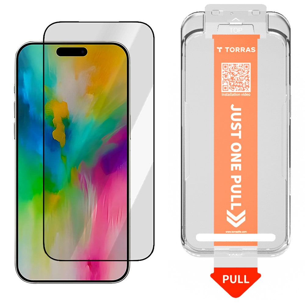 Προστατευτική Μεμβράνη Οθόνης Torras GlassGo Install Master για Apple iPhone 17 Pro Max, Ενισχυμένο Γυαλί, Full Glue