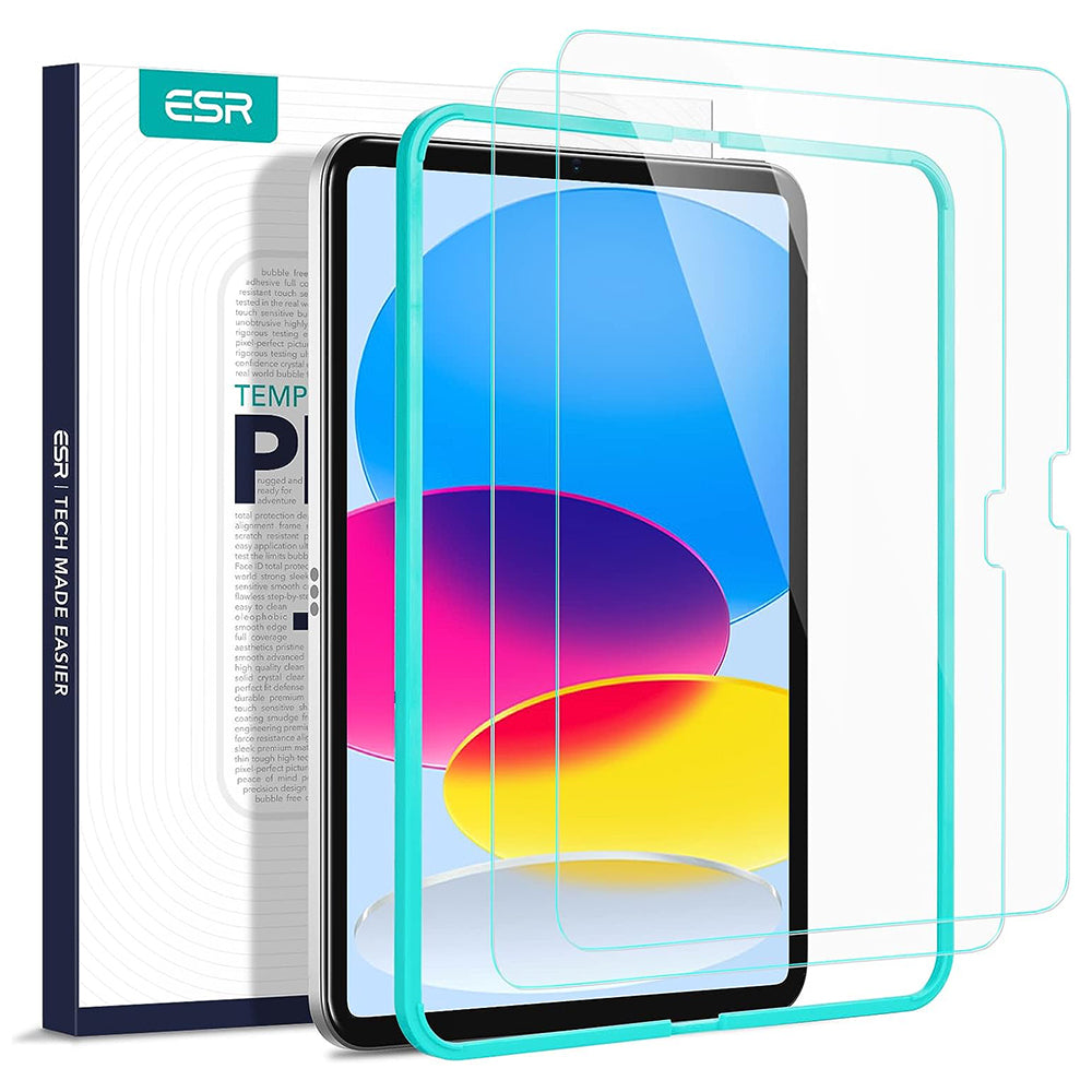 Προστατευτική Μεμβράνη Οθόνης ESR για Apple iPad (2025) / (2022), Ενισχυμένο Γυαλί, Πλήρης Κόλληση, Σετ 2 τεμαχίων