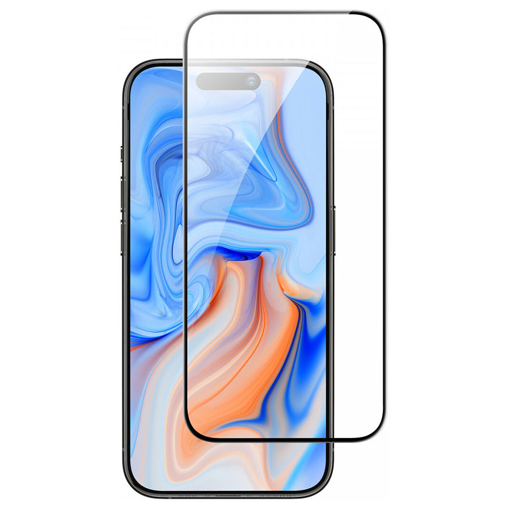 Προστατευτική Μεμβράνη Οθόνης ESR για Apple iPhone 15, Ενισχυμένο Γυαλί, Πλήρης Κόλληση, Μαύρη