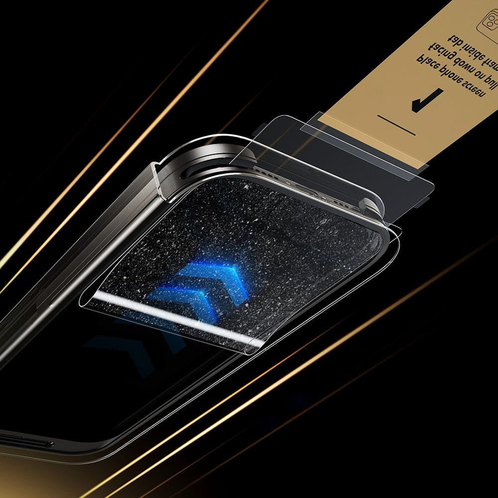 Προστατευτική Μεμβράνη Οθόνης ESR UltraFit Armorite Pro για Apple iPhone 17 Pro Max, Ενισχυμένο Γυαλί, Full Glue, Μαύρη
