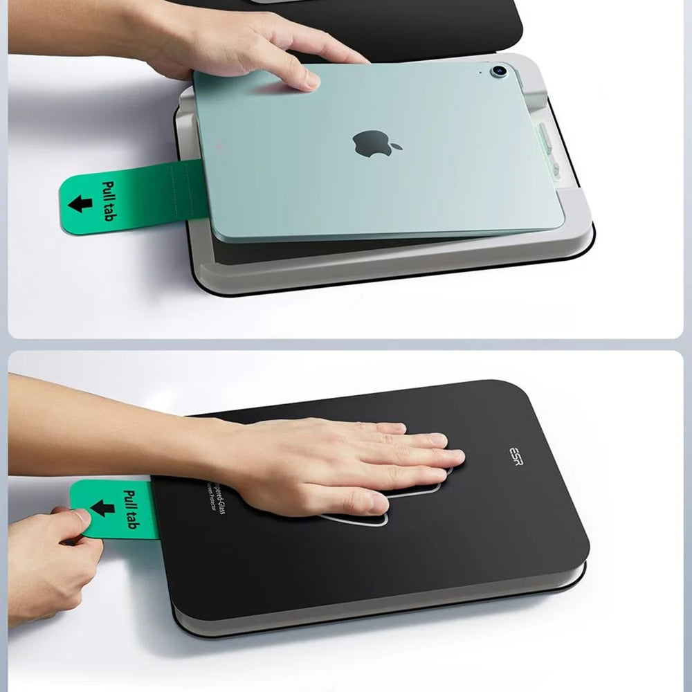 Προστατευτική μεμβράνη οθόνης ESR UltraFit για Apple iPad Air 13 (2026) / Pro 13 (2025), Ασφαλισμένο γυαλί, Πλήρης κόλλα, Σετ 2 τεμαχίων
