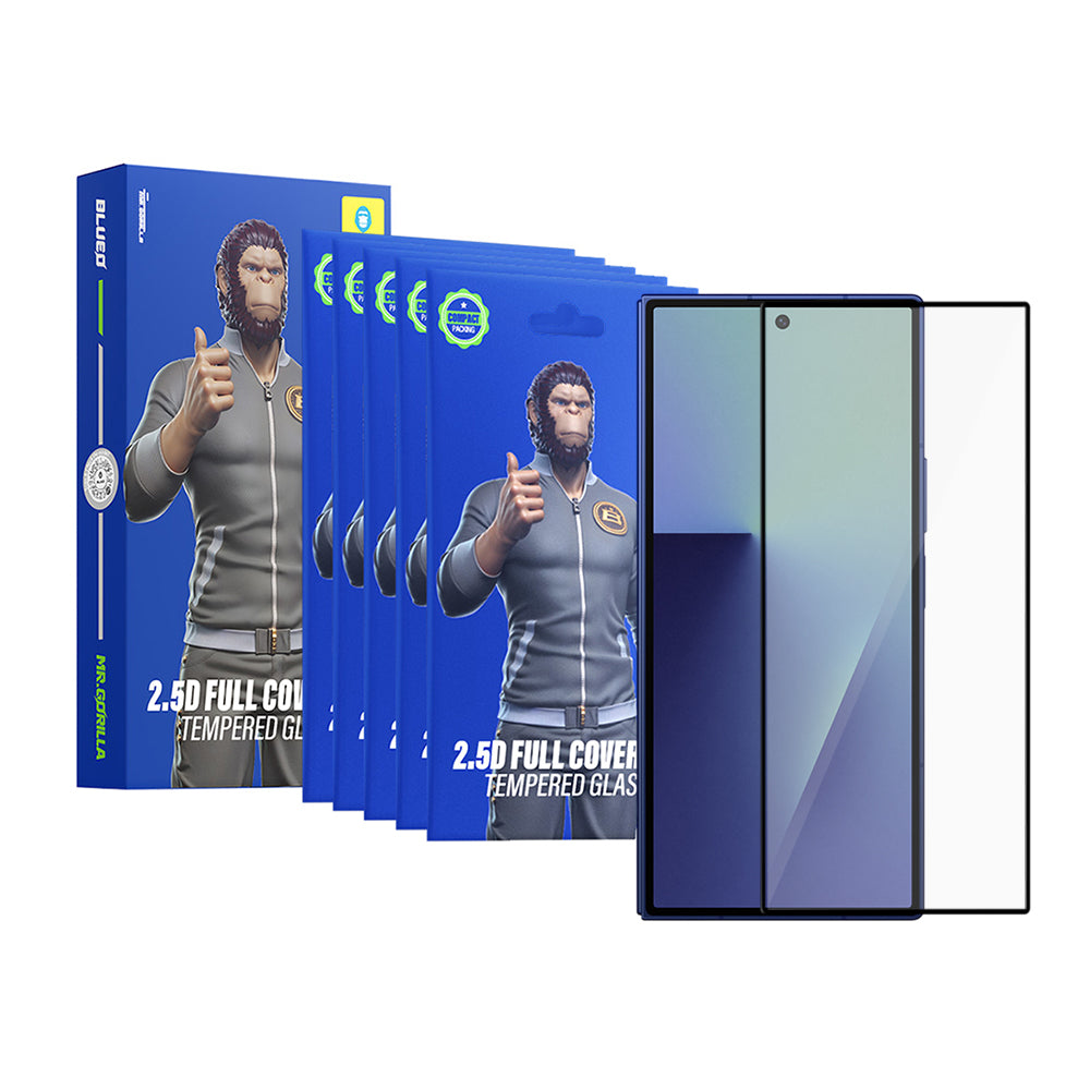 Εξωτερική Προστατευτική Μεμβράνη Οθόνης Blueo HD για Samsung Galaxy Z Fold8 Ultra F976, Ασφαλισμένο Γυαλί, Πλήρης Κόλλα, 2.5D, Σετ 5 τεμαχίων, Μαύρο