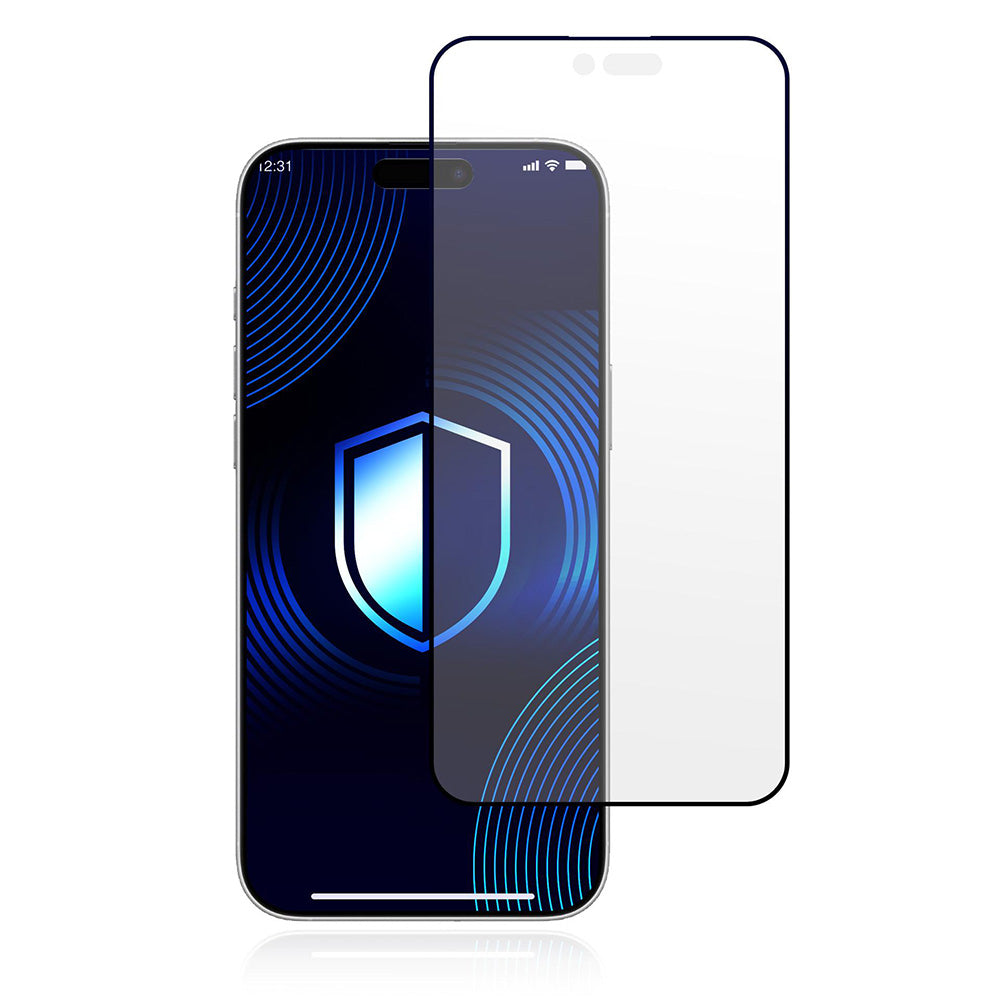 Matte Screen Protector 3MK HardGlass Max for Apple iPhone 17 Air, Tempered Glass, Full Glue, Black