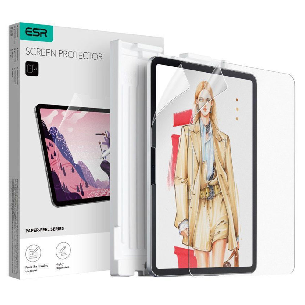 Προστατευτική Μεμβράνη Οθόνης Matte ESR Paper Feel για Apple iPad Air 13 (2025) / Air 13 (2024), Πλαστική, Πλήρης Κόλληση, Σετ 2 τεμαχίων