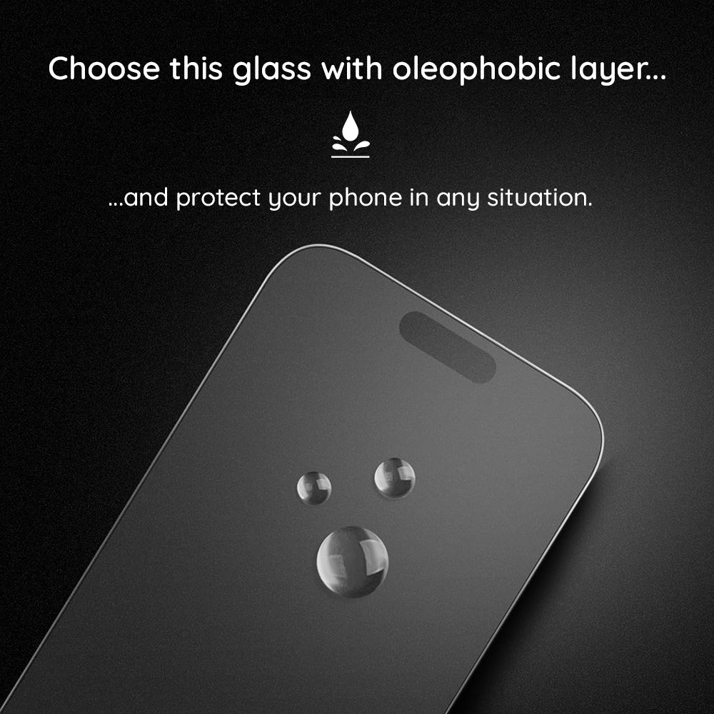 Προστατευτική μεμβράνη οθόνης Matte Lito HD Pro για Apple iPhone 16 Pro, Ασφαλισμένο γυαλί, Πλήρης κόλλα, Μαύρο