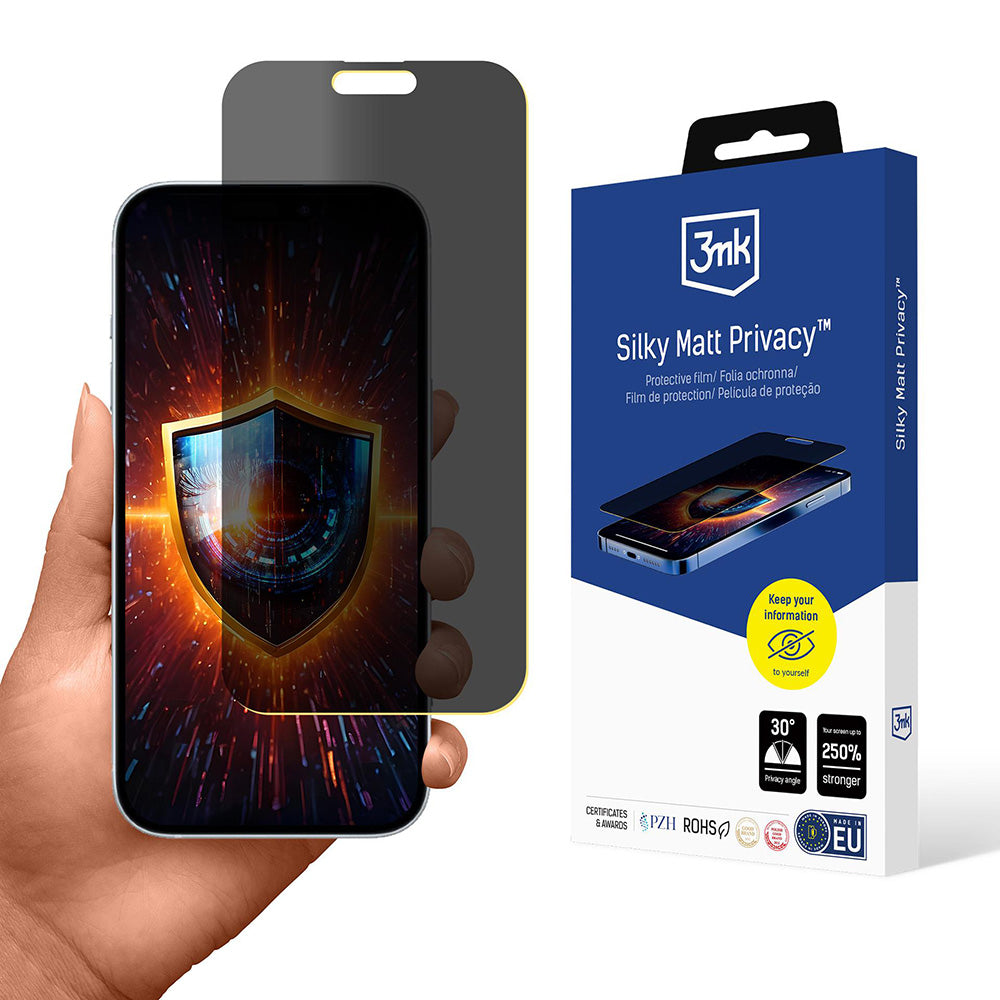 Προστατευτική Μεμβράνη Οθόνης Matte Privacy 3MK Silky για Apple iPhone 17 Air, Πλαστική