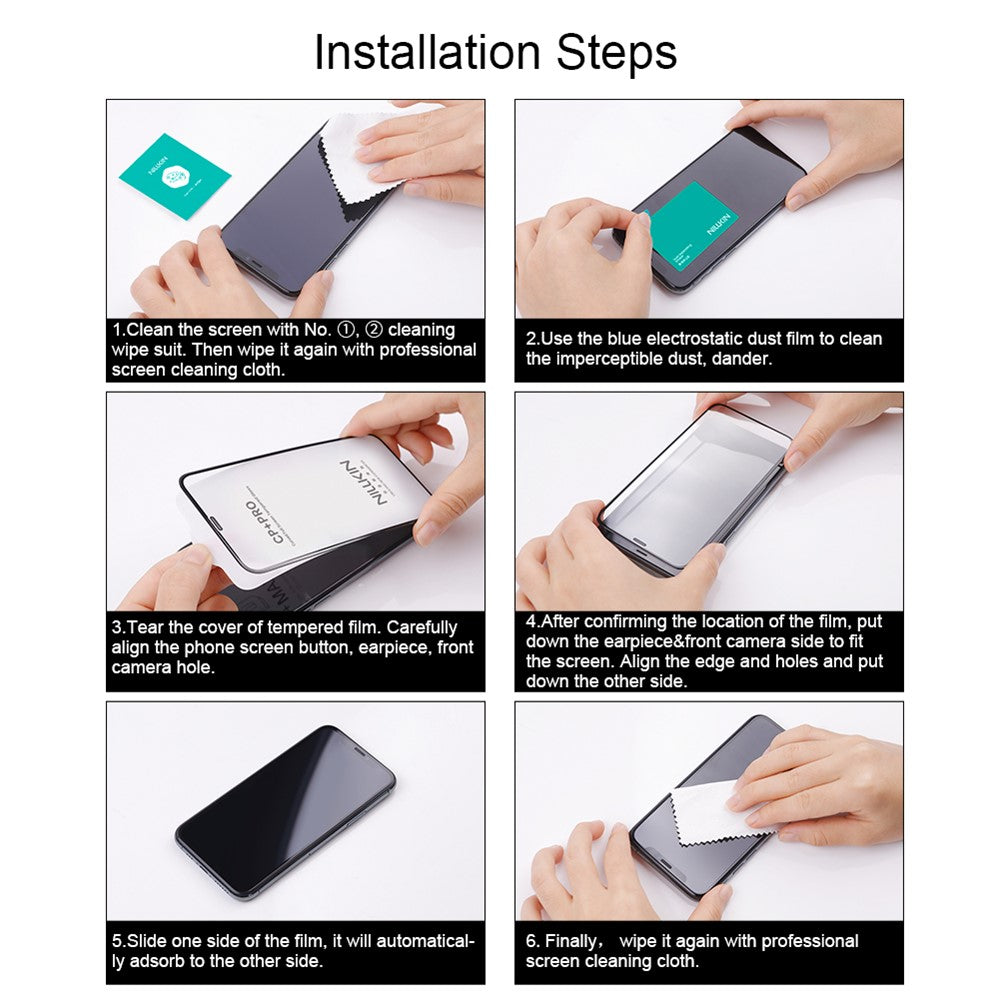 Προστατευτική μεμβράνη οθόνης Nillkin CP+ Pro για Xiaomi 15T Pro / 15T, Ασφαλισμένο γυαλί, Πλήρης κόλλα, Μαύρο